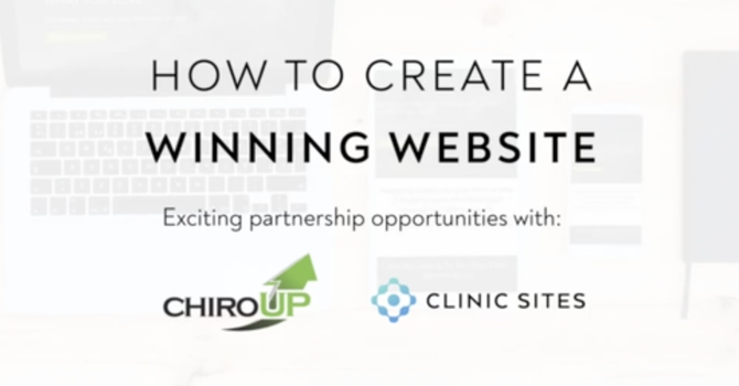 Introducing An Exciting New Partnership With Clinic Sites And ChiroUp image